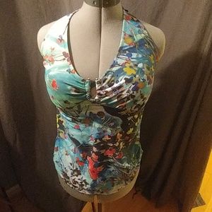 Liz Lange Maternity Swim Top sz L